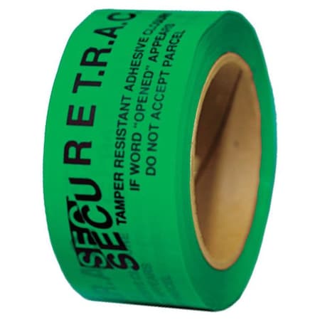 Tamper Evident Tape, Green, 2Inx180Ft MPN:PST2G-61A-180