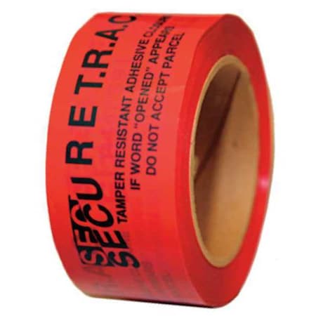 Tamper Evident Tape, Red, 2 In x 180 Ft MPN:PST2R-61A-180
