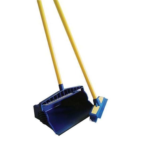 9 in Sweep Face Lobby Broom, Blue, 37