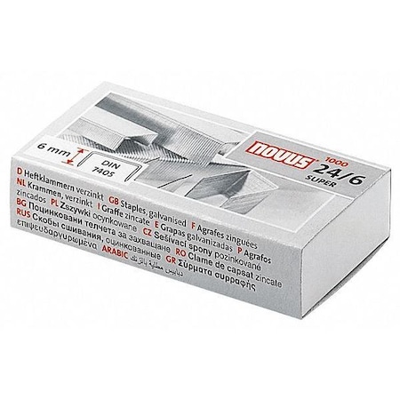 Premium Staples, 6mm, 24/6, 1k/Bx, PK1000 MPN:040-0026