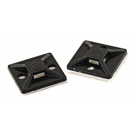 Adhesive Tie Mount, Black, 1.5 x 1.5