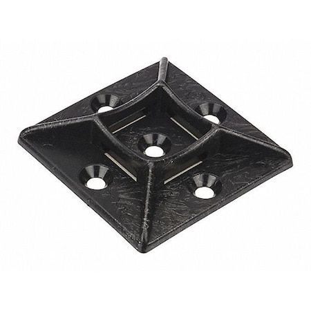 Adhesive Tie Mount, Black, 0.75 x 0.75