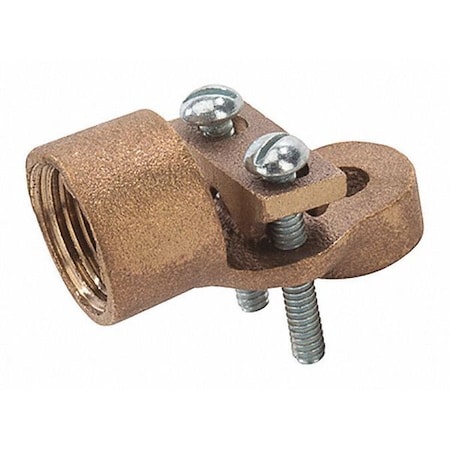 Conduit Fitting Grounding Hub, 1/2 in, Bronze, PVC Coated, Natural MPN:GHM-50