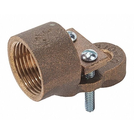 Conduit Fitting Grounding Hub, 3/4 in, Threaded, Steel, Bronze MPN:GHM-75
