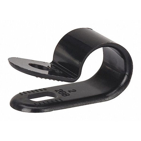 Cable Clamp, Nylon 6/6, 1/2 in Bundle Dia., Black, 1.22 in L MPN:NC-500-0