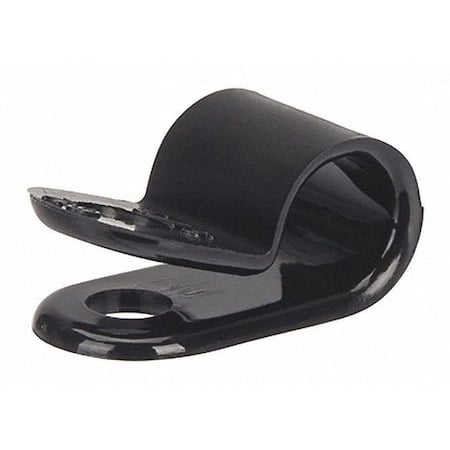Cable Clamp, Nylon 6/6, 1/4 in Bundle Dia., Black, 0.79 in L MPN:NCH-250-0