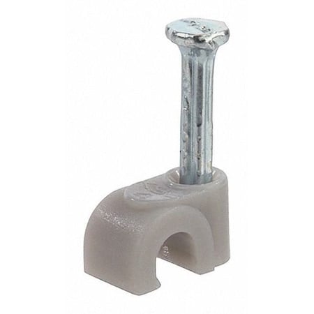 Cable Clip, Polyethylene, 0.157 in Bundle Dia., Gray MPN:PNC-157G
