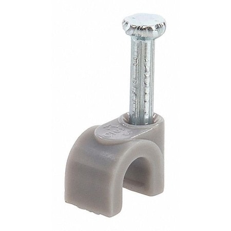 Cable Clip, Polyethylene, 0.197 in Bundle Dia., Gray MPN:PNC-197G