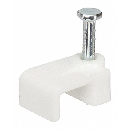 Cable Clip, Polyethylene, 0.335 in Bundle Dia., White MPN:PNC-335W