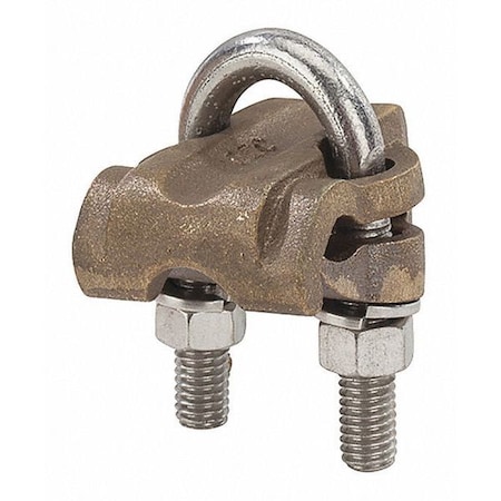 U-Bolt Ground Clamp, 1 Cond, 3/8
