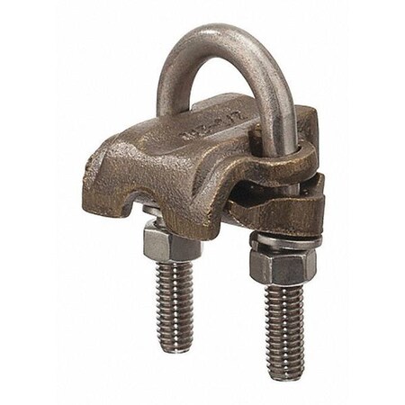 U-Bolt Ground Clamp, 1 Cond, 250-2/0 AWG MPN:UC-109