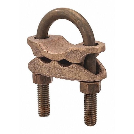 U-Bolt Ground Clamp, 2 Cond, 250-2/0 AWG MPN:UC-215