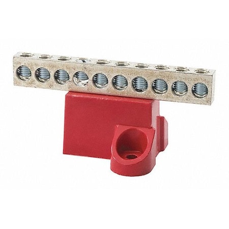 Isolated Ground Bar, Electrical Enclosures, 600V MPN:GBA2-10
