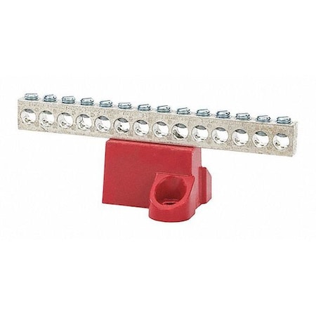 Isolated Ground Bar, Electrical Enclosures, 600V MPN:GBA2-14