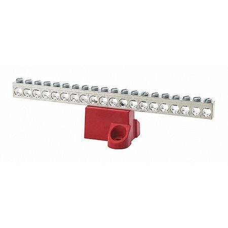 Ground Bar, Aluminum, 20 Circuit, 2-14 AWG MPN:GBA2-20