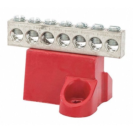 Ground Bar, Aluminum, 7 Circuit, 2-14 AWG MPN:GBA2-7