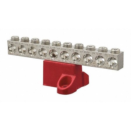 Isolated Ground Bar, Electrical Enclosures, 600V MPN:GBA20-10