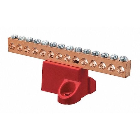Isolated Ground Bar, Electrical Enclosures, 600V MPN:GBC2-14