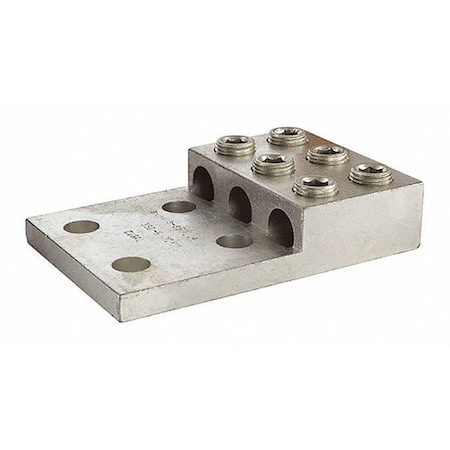 Mechanical Lug, 600 MCM Max, 3 Conductor, 4 Hole, Aluminum MPN:3-600LL4