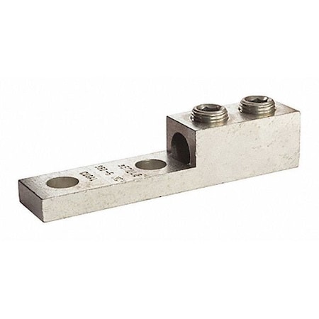 Mechanical Lug, 350 kcmil Max, 2 Conductor, 2 Hole, Aluminum MPN:350LL2