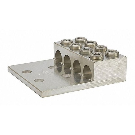 Mechanical Lug, 600 MCM Max, 4 Conductor, 4 Hole, Aluminum MPN:4-600LL4