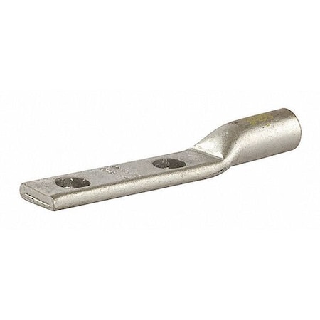 Two-Hole Compression Lug, 2/0 AWG Max, 1 to 2 in Stud, Standard Barrel, Aluminum, Olive MPN:AL2/0N