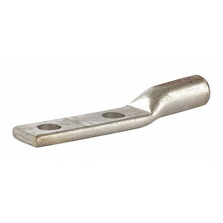 Two-Hole Compression Lug, 3/0 AWG Max, 1 to 2 in Stud, Standard Barrel, Aluminum, Ruby MPN:AL3/0N