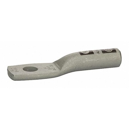 One-Hole Compression Lug, 6 AWG Max, Standard Barrel, Aluminum, Gray MPN:AL6-14