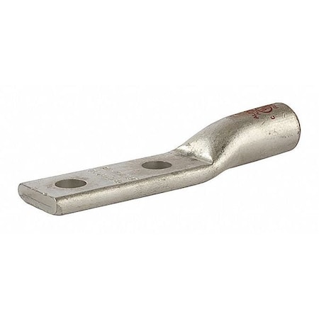 Two-Hole Compression Lug, 750 MCM Max, 1 to 2 in Stud, Standard Barrel, Aluminum, Yellow MPN:AL750N