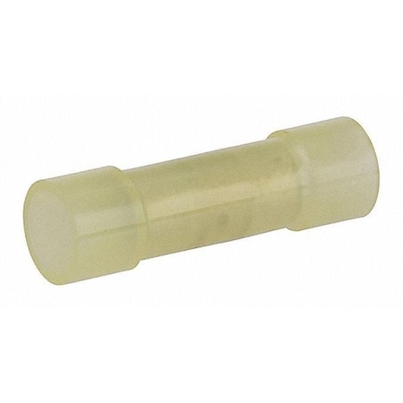 Butt Splice Wire Connector, 10 AWG Max, Yellow, Nylon Insulation, 600 V MPN:B12-N