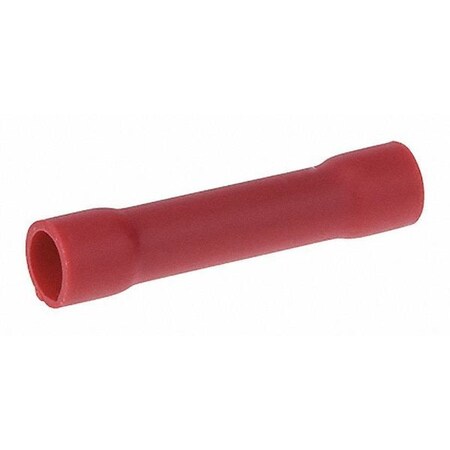 Butt Splice Wire Connector, 18 AWG Max, Red, Vinyl Insulation, 300 V MPN:B22-V