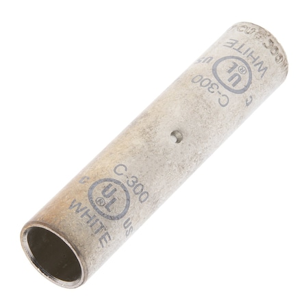 Splice Wire Connector, 300 MCM Max, White, None Insulation, 600 V, 290 A MPN:C-300