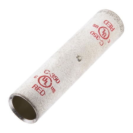 Splice Wire Connector, 350 MCM Max, Red, None Insulation, 600 V MPN:C-350