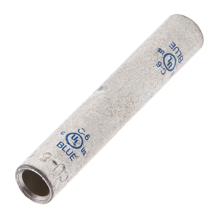 Splice Wire Connector, 6 AWG Max, Blue, None Insulation, 600 V, 290 A MPN:C-6
