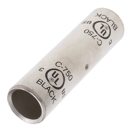 Splice Wire Connector, 750 MCM Max, Black, None Insulation, 600 V, 290 A MPN:C-750