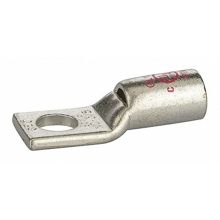 One-Hole Compression Lug, 1/0 AWG Max, Short Barrel, Copper, Pink MPN:GL1038