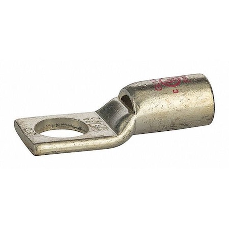 One-Hole Compression Lug, 1/0 AWG Max, 1 to 2 in Stud, Short Barrel, Copper, Pink MPN:GL1048