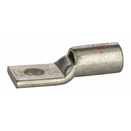 One-Hole Compression Lug, 1/0 AWG Max, Short Barrel, Copper, Pink MPN:GL1056