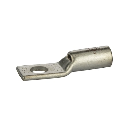 One-Hole Compression Lug, 2 AWG Max, Short Barrel, Copper, Brown MPN:GL256
