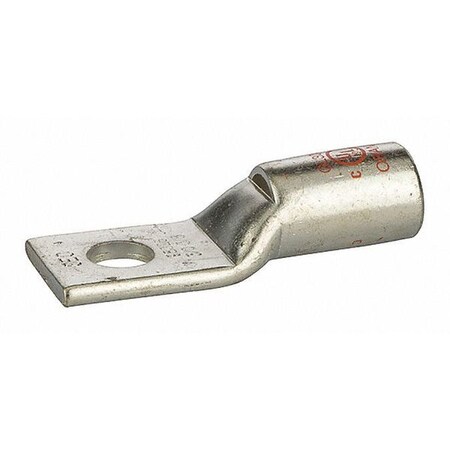 One-Hole Compression Lug, 3/0 AWG Max, Short Barrel, Copper, Orange MPN:GL3038
