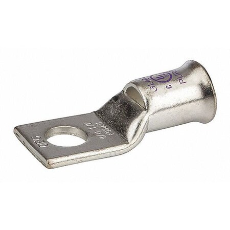 One-Hole Compression Lug, 4/0 AWG Max, 1 to 2 in Stud, Short Barrel, Copper, Purple MPN:GL4048B
