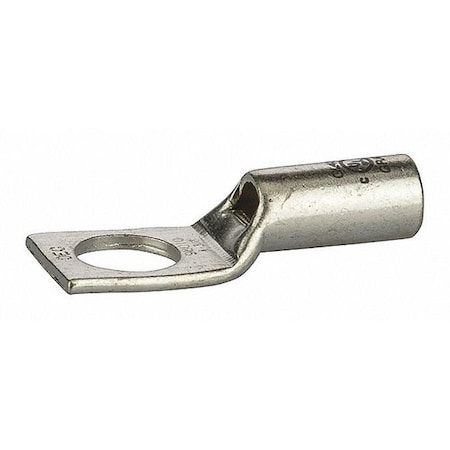 One-Hole Compression Lug, 4 AWG Max, Short Barrel, Copper, Gray MPN:GL438