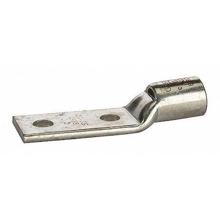 Two-Hole Compression Lug, 1 to 2 in Stud, Short Barrel, Copper, Brown MPN:GL500N