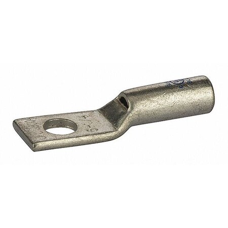 One-Hole Compression Lug, 6 AWG Max, Short Barrel, Copper, Blue MPN:GL614