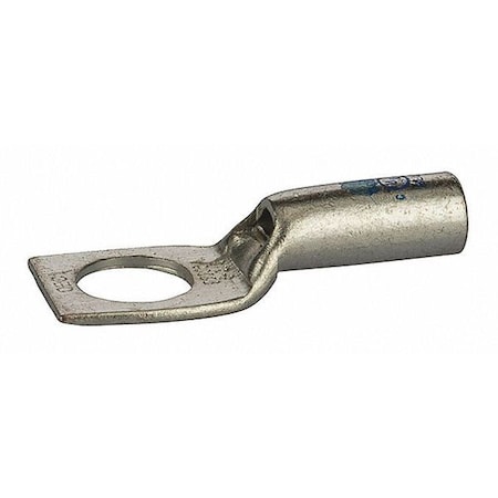 One-Hole Compression Lug, 6 AWG Max, Short Barrel, Copper, Blue MPN:GL638