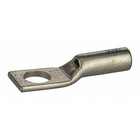 One-Hole Compression Lug, 6 AWG Max, Short Barrel, Copper, Blue MPN:GL656