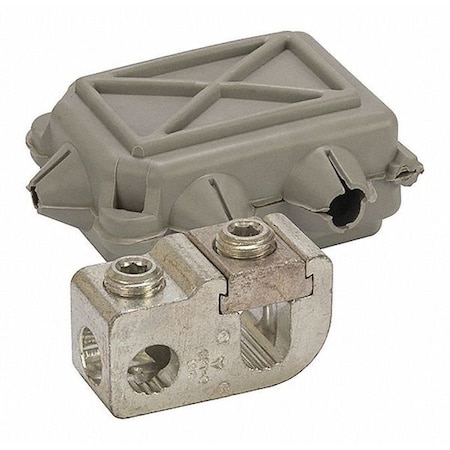 Splice Wire Connector, 1/0 AWG Max, Gray, None Insulation, 600 V MPN:GP-0WC