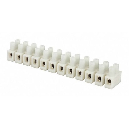 Terminal Block, 50 A, 300 V, 8 AWG, White MPN:ITB50-12
