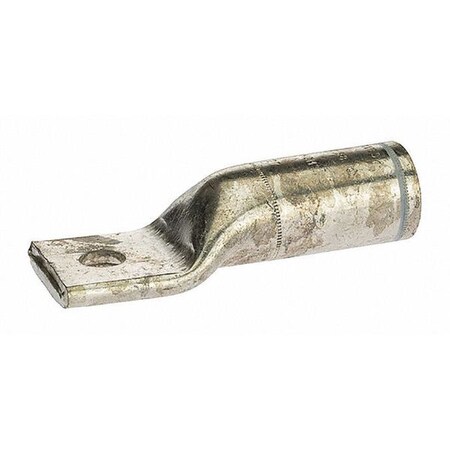 One-Hole Compression Lug, 750 MCM Max, Long Barrel, Copper, White MPN:L10058