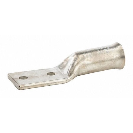 Two-Hole Compression Lug, 1000 MCM Max, 1 to 2 in Stud, Long Barrel, Copper, White MPN:L100NB